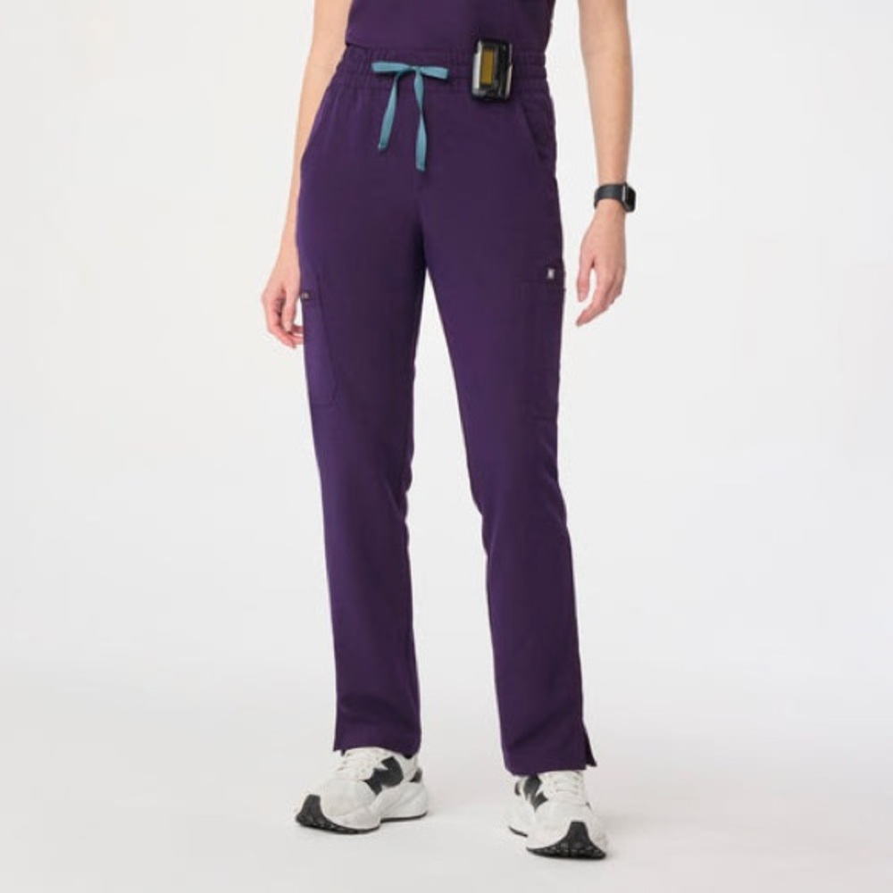 FIGS Women's Dowa Scrub Pants in Purple Jam